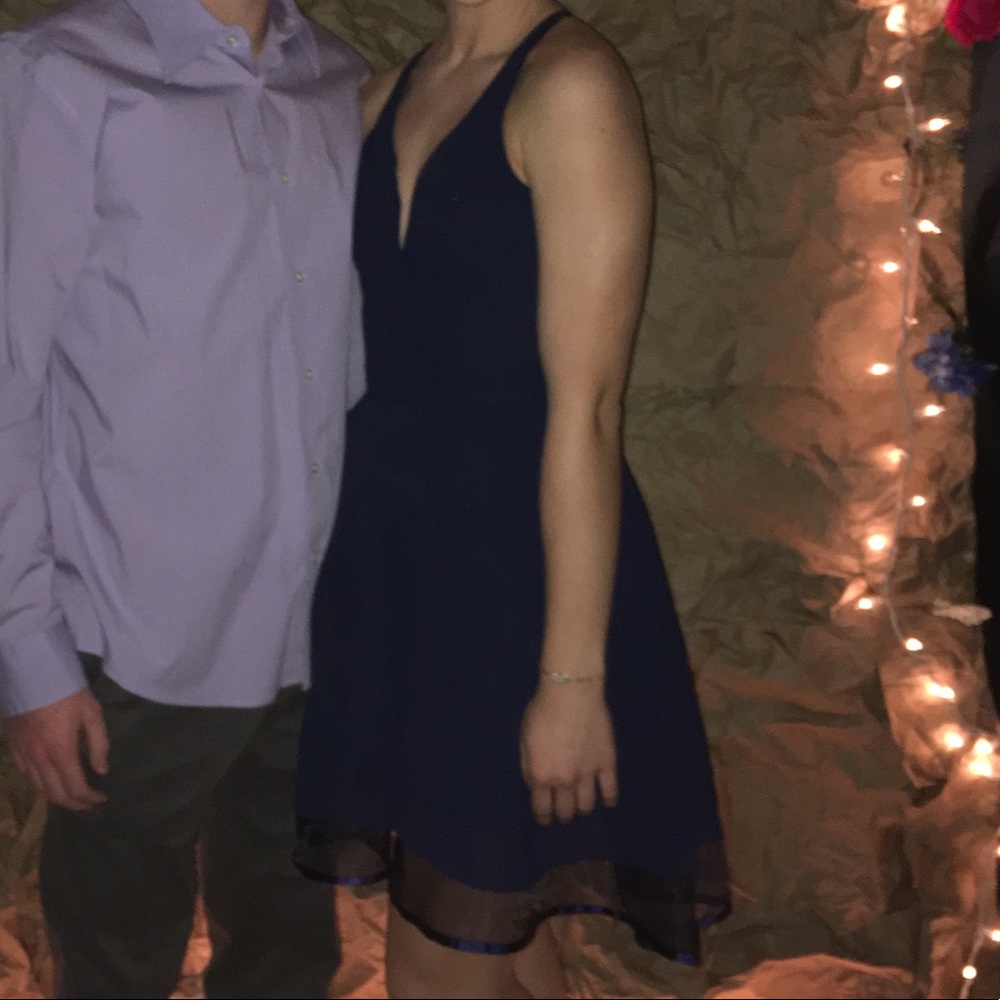 Navy blue homecoming dress!